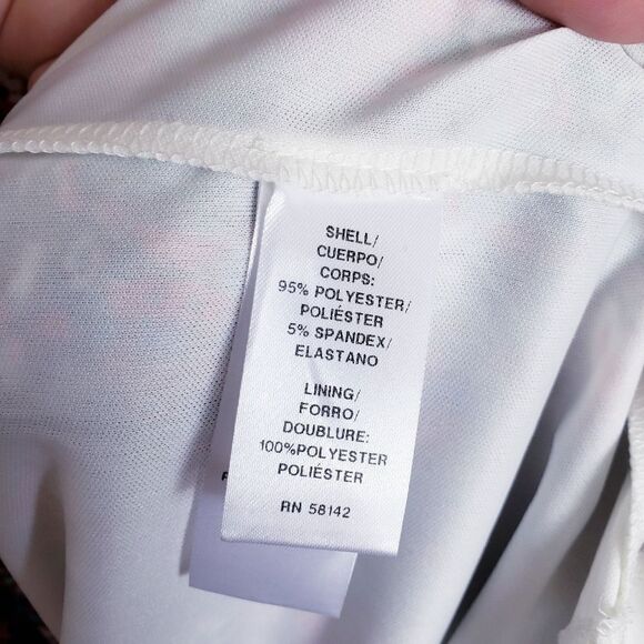 London Times Multicolor Kaleidoscope Sweatheart Neckline Dress - Picture 10 of 13